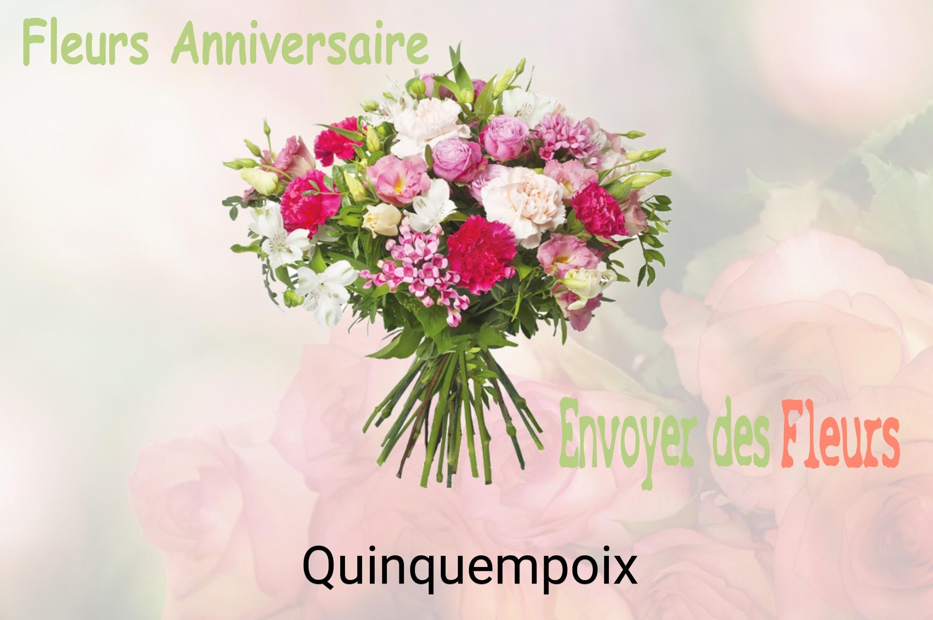 Bouquet de fleurs d’anniversaire livré à Quinquempoix